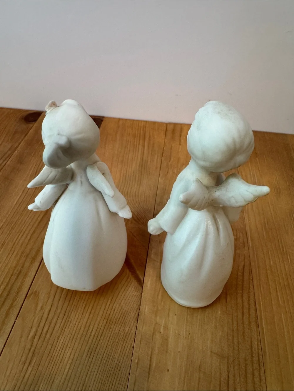 Vintage Napcoware Japan Porcelain Angel Figurines Set of 2